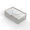 Anysizebasket Light Duty Basket: 10Lx6Wx3H, 304 SS, Hinged Lid with Thumb Clasp, No Handles, Mesh: 2 x .063 FLB-100060030-L02S - alternate 3